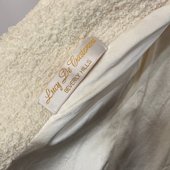 Vintage Lucy de Castenou Crepe Bell Cuff Jacket - Picture 7 of 8